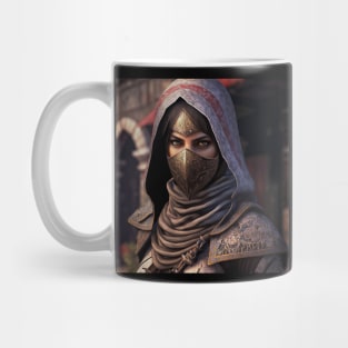 Female Assassin Intense Stare Mug